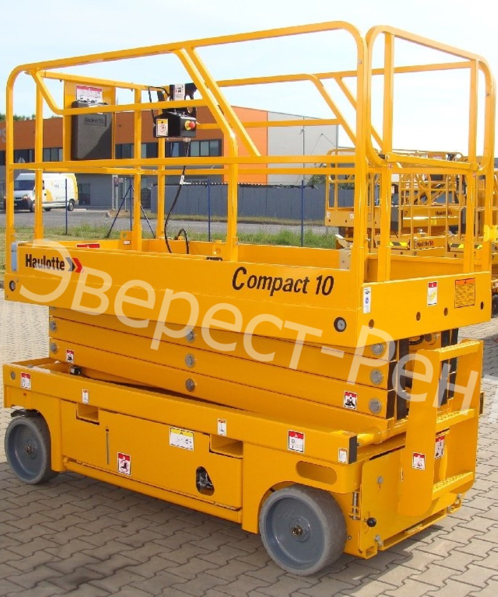 Арендовать аренда ножничного электрического подъемника haulotte compact 10 в Кургане