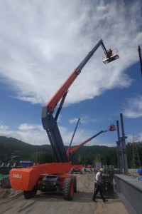 Арендовать аренда телескопического дизельного подъемника dingli bt22rt в Кургане